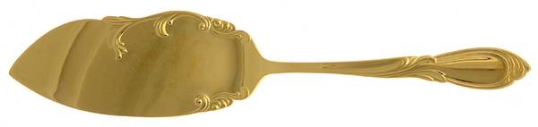 Cache-24k (Gold Electroplate) Solid Pastry Server