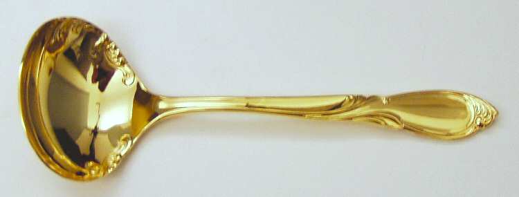 Cache-24k (Gold Electroplate) Solid Gravy Ladle