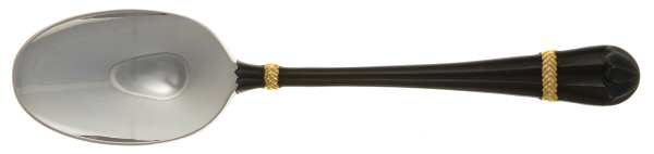 Carouselle-Black (Stainless, Gold Accent) Five O'Clock Teaspoon