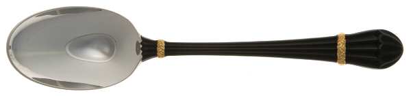 Carouselle-Black (Stainless, Gold Accent) Place/Oval Soup Spoon