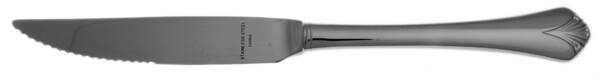 Cara (Stainless, Gold Accent) Steak Knife Individual Hollow, Serrate HC