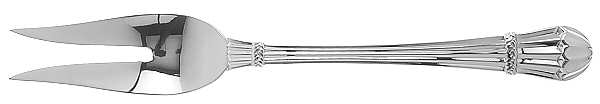 Carouselle (Stainless-Glossy Finish) Large Solid Cold Meat Serving Fork