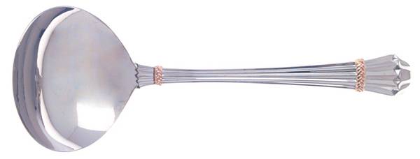 Carouselle-Gold (Stainless, Gold Accent) Solid Gravy Ladle