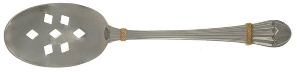 Carouselle-Gold Pierced Tablespoon (Serving Spoon)