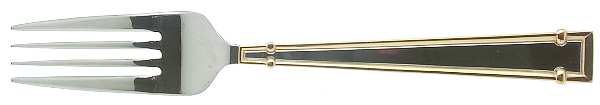 Cartouche (Stainless, Gold Accent) Individual Salad Fork