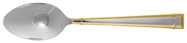 Cartouche (Stainless, Gold Accent) Place/Oval Soup Spoon