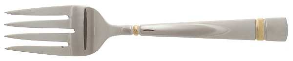 Chelsea-Gold Accent (Stainless, Glossy) Solid Serving Fork