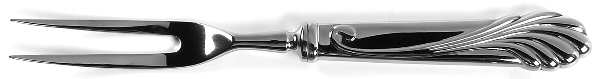 Cove (Stainless-Glossy) Small Steak Carving Fork with Stainless Prongs