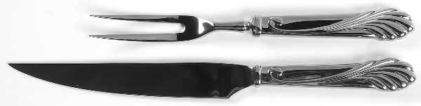 Cove (Stainless-Glossy) Small Stainless Blade 2-Piece Steak Carving Set