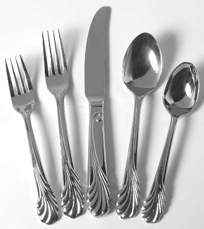 Cove (Stainless-Glossy) 5 Piece Place Setting