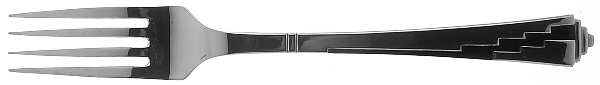 Dakota-Black (Stainless, Black Accent) Individual Salad Fork