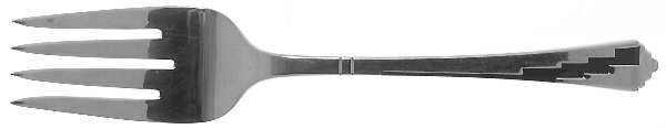 Dakota-Black (Stainless, Black Accent) Solid Serving Fork