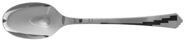 Dakota-Black (Stainless, Black Accent) Solid Serving Spoon