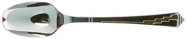Dakota-Gold Accent (Stainless, Gold Accent) Place/Oval Soup Spoon
