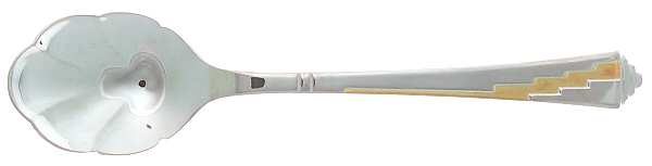 Dakota-Gold Accent (Stainless, Gold Accent) Sugar Shell Spoon