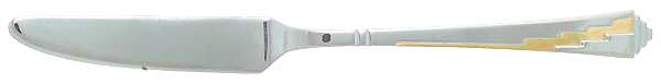 Dakota-Gold Accent (Stainless, Gold Accent) Flat Handle Master Butter Knife