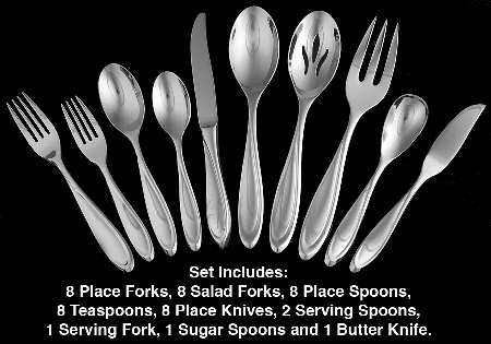 Escapade (Stainless) 45-Piece Set
