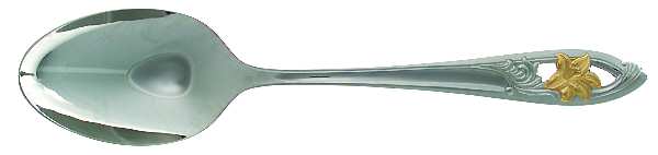 Essence (Stainless, Gold Accent) Tablespoon (Serving Spoon)