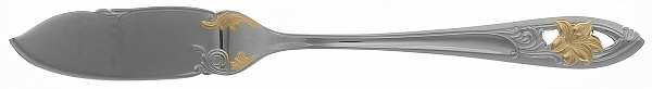 Essence (Stainless, Gold Accent) Flat Handle Master Butter Knife