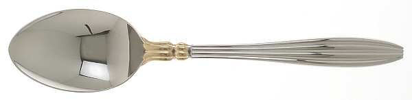 Eternity (Stainless, Gold Accent) Solid Serving Spoon