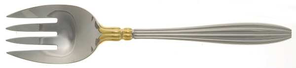 Eternity (Stainless, Gold Accent) Solid Serving Fork