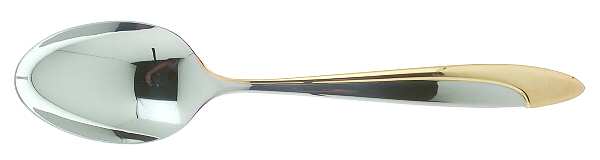 Filar-Gold (Stainless, Gold Accent) Place/Oval Soup Spoon by Yamazaki