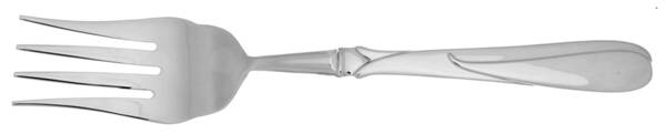 Florian (Stainless-Glossy Finish) Cold Meat Fork Large, Stainless Tines HC