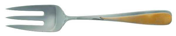 Florian (Stainless-Gold Accent) Solid Serving Fork