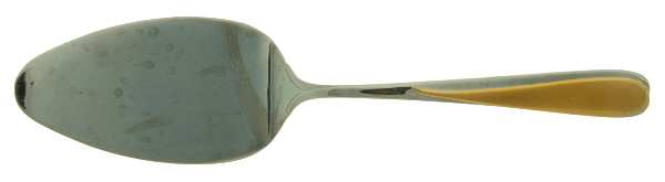 Florian (Stainless-Gold Accent) Solid Pastry Server