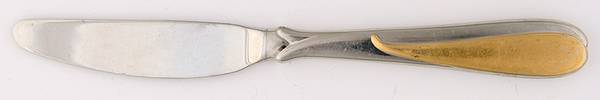 Florian (Stainless-Gold Accent) Hollow Handle Master Butter Knife