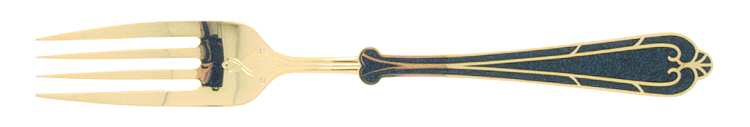Fortissimo-Black (Gold Electroplate) Fork