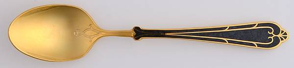 Fortissimo-Black (Gold Electroplate) Five O'Clock Teaspoon