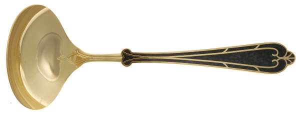 Fortissimo-Black (Gold Electroplate) Solid Gravy Ladle