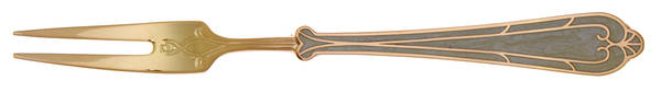 Fortissimo Bone (Gold Electroplate, Bone) Cocktail/Seafood Fork
