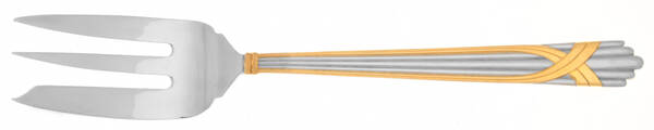 Fortuny (Stainless-Gold Accent) Solid Serving Fork