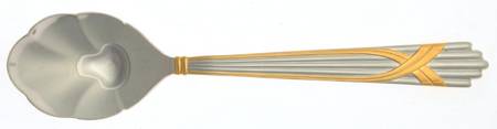 Fortuny (Stainless-Gold Accent) Sugar Shell Spoon