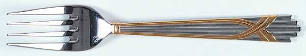 Fortuny (Stainless-Gold Accent) Individual Salad Fork