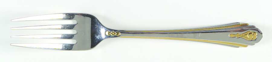 Harlow (Stainless, Gold Accent) Individual Salad Fork