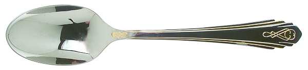 Harlow (Stainless, Gold Accent) Tablespoon (Serving Spoon)