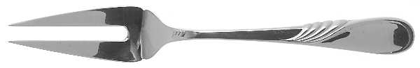Hilary (Silverplate) Large Solid Cold Meat Serving Fork