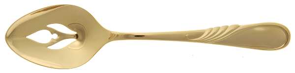 Hilary (Gold Electroplate) Pierced Tablespoon (Serving Spoon)