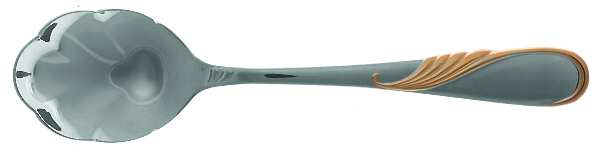 Hilary (Stainless, Gold Accent Sugar Shell Spoon