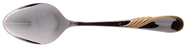 Hilary (Stainless, Gold Accent Tablespoon (Serving Spoon)