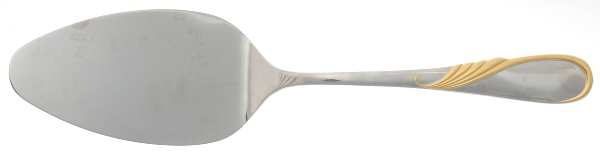 Hilary (Stainless, Gold Accent Solid Pastry Server