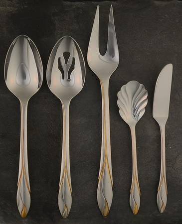 Iris Gold (Stainless) 5 Piece Hostess Set