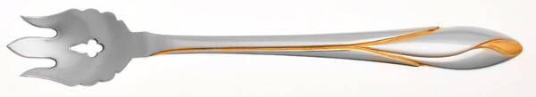 Iris Gold (Stainless) Vegetable Serving Fork Solid  HC