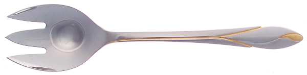 Iris Gold (Stainless) Solid Serving Fork