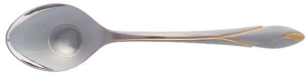 Iris Gold (Stainless) Solid Serving Spoon