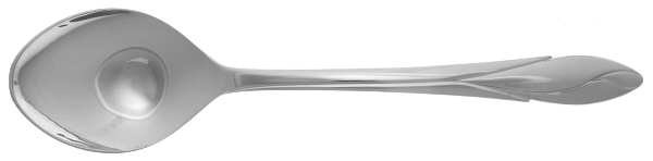 Iris (Stainless, Glossy Finish) Solid Serving Spoon