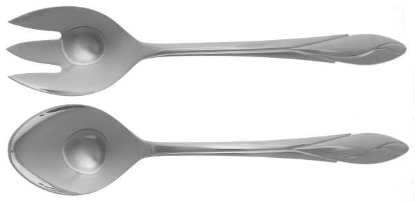 Iris (Stainless, Glossy Finish) Solid Serving Set
